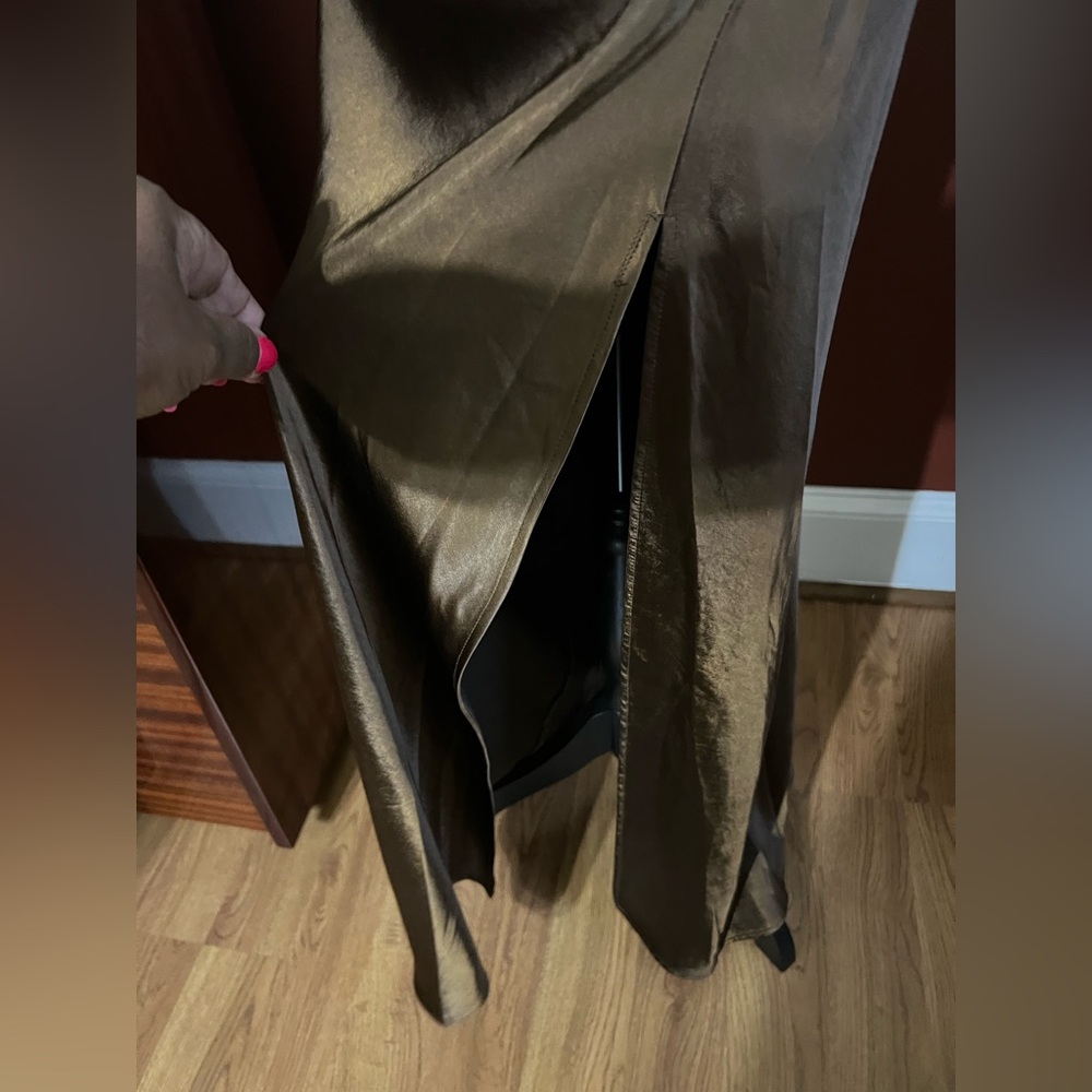 12th Tribe Brown slip dress. - Picture 2 of 4